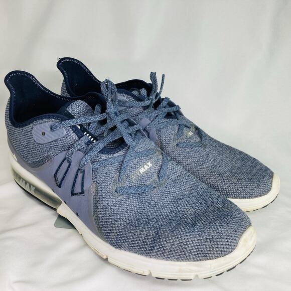 Nike Air Max Sequent 3 - Obsidian/Summit White -921694-402 - Size 10.5 - Picture 4 of 9